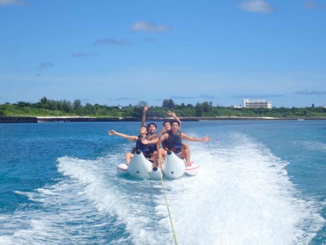 マリンスポーツ、遊び放題、バナナボート