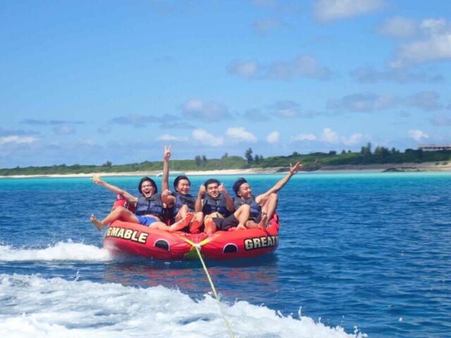 マリンスポーツ、遊び放題、バナナボート、マーブル、ジェットスキー