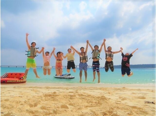 マリンスポーツ、遊び放題、バナナボート