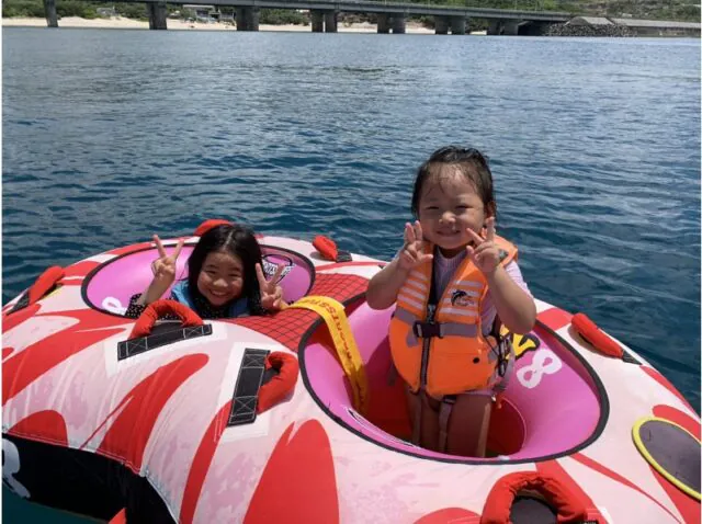 宮古島 マリンスポーツ バナナボート 子供